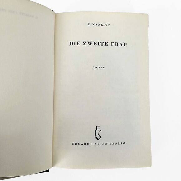 Die Zweite Frau Novel Hardback E Marlitt German Language Book - Picture 5 of 10